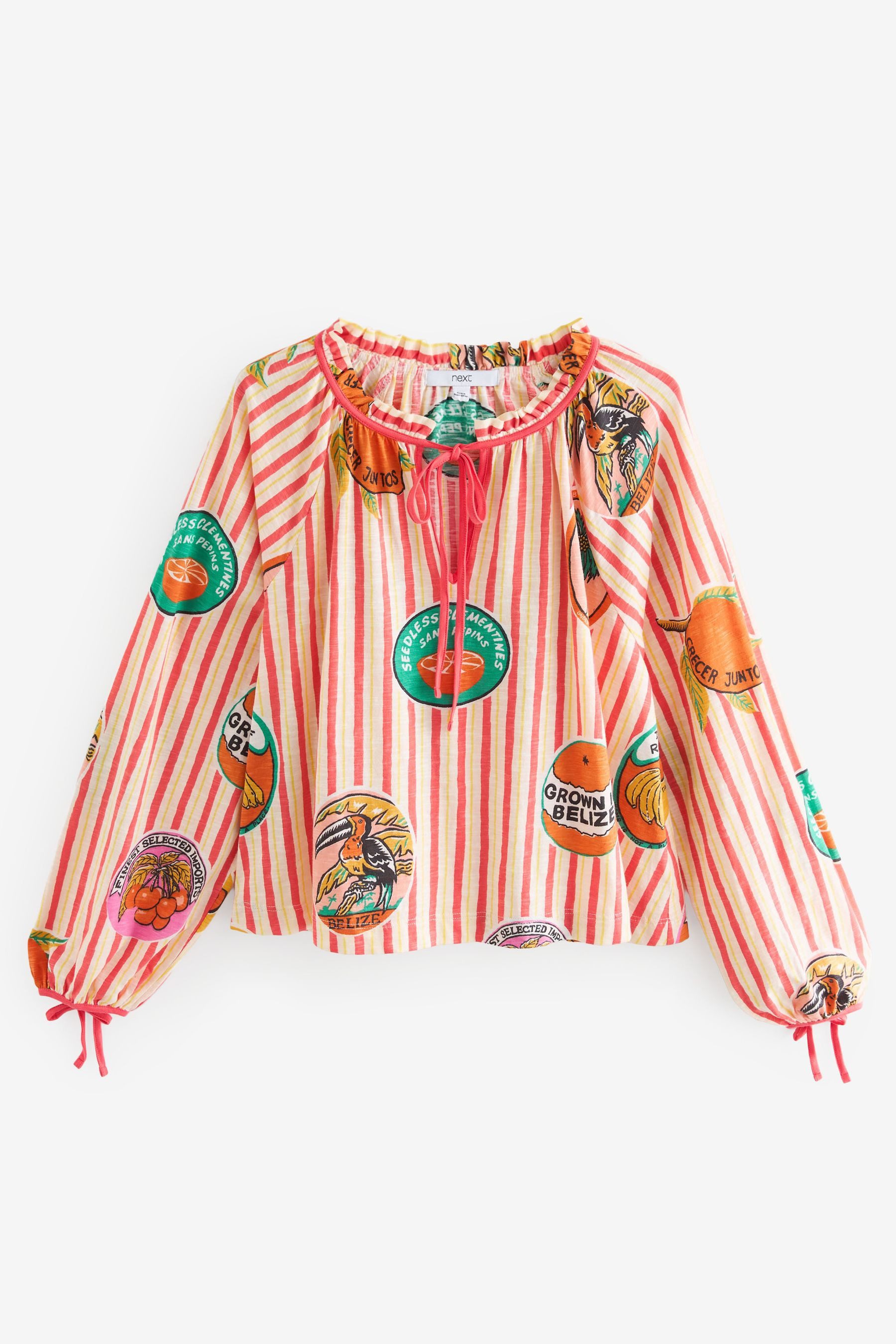 Next Blusenshirt Bluse mit Bindedetail (1-tlg)
