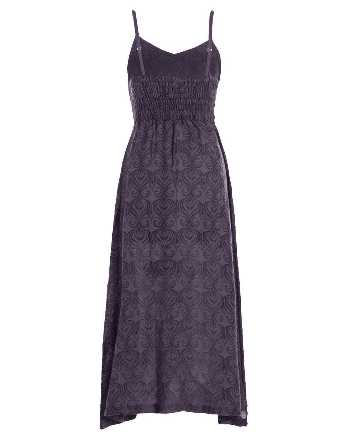 Vishes Sommerkleid Langes Kleid Baumwolle Ornament Print Spaghettiträger Alternative Mode, Boho, Hippie, Ethno, Festival – Bild 2 von 4