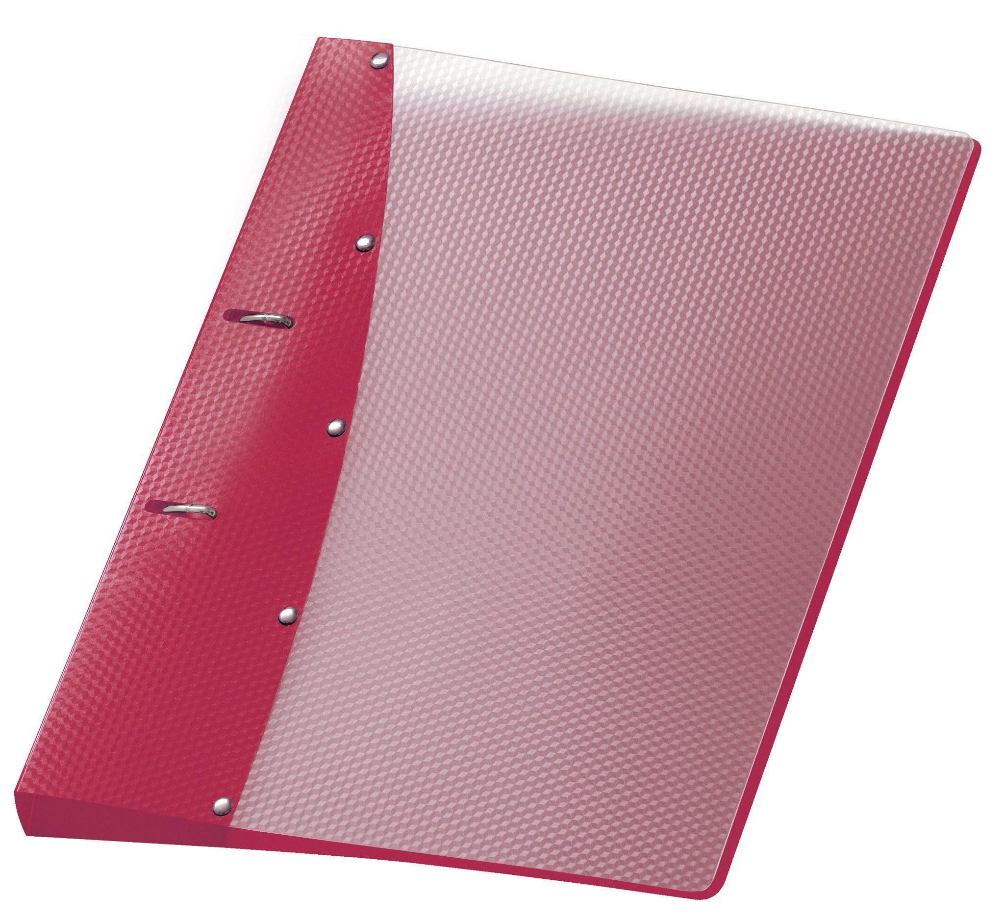 VELOFLEX Ringbuchmappe VeloflexRingordner DIAMOND A4 Magenta-Rot 2-D-Ring-Mechanik 20 mm