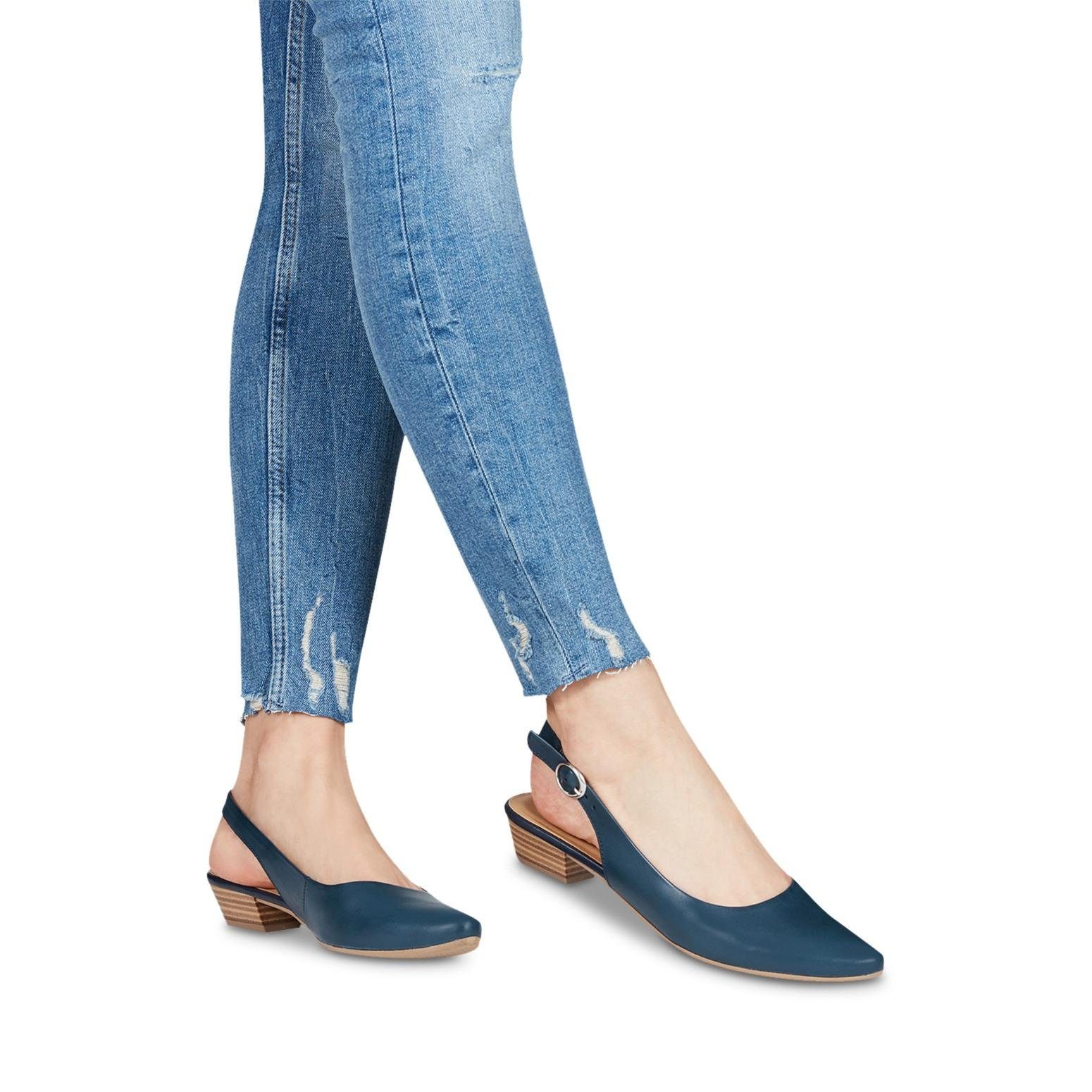 in Tamaris schlichtem Design Slingpumps Trina navy