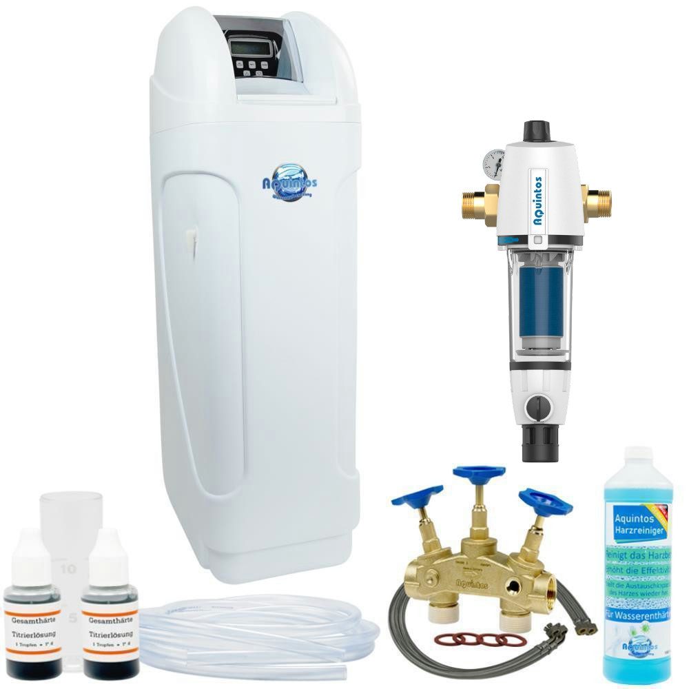 Aquintos Wasseraufbereitung Kalkfilter Aquintos MKC80 TOP-Line Wasserenthärtungsanlagen Wasserentkalkungsanla, Zubehör für Entkalkungsanlage, Für bis zu 8 Personen