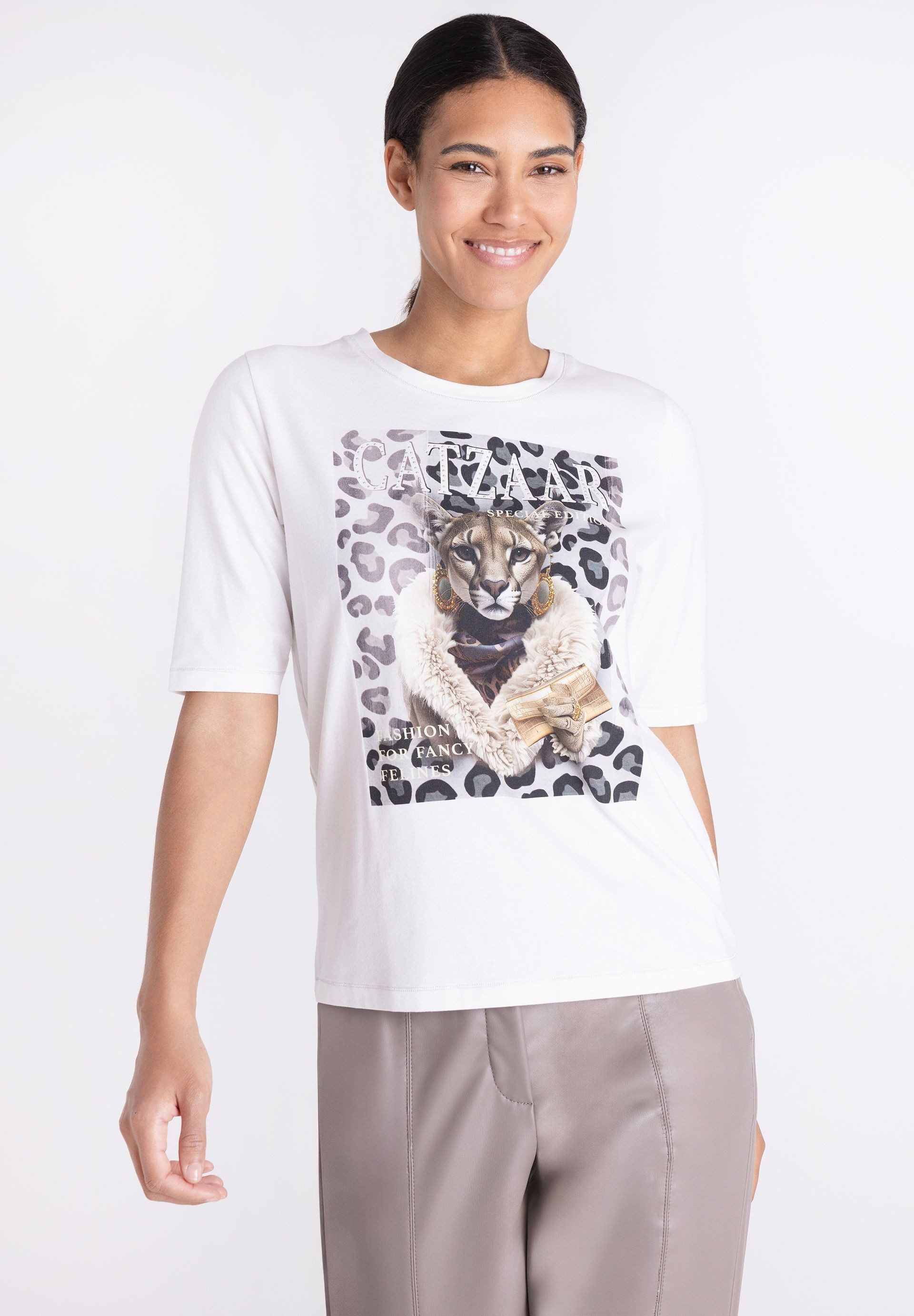 TUZZI T-Shirt mit platziertem Animal-Print