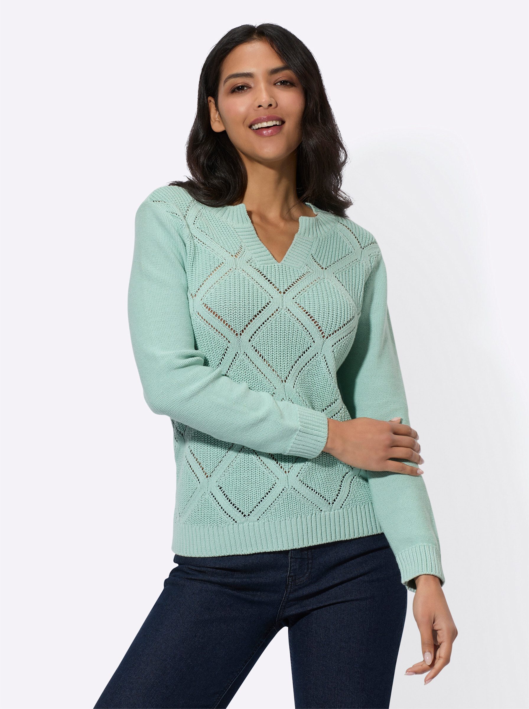 Strickpullover Ajourpullover