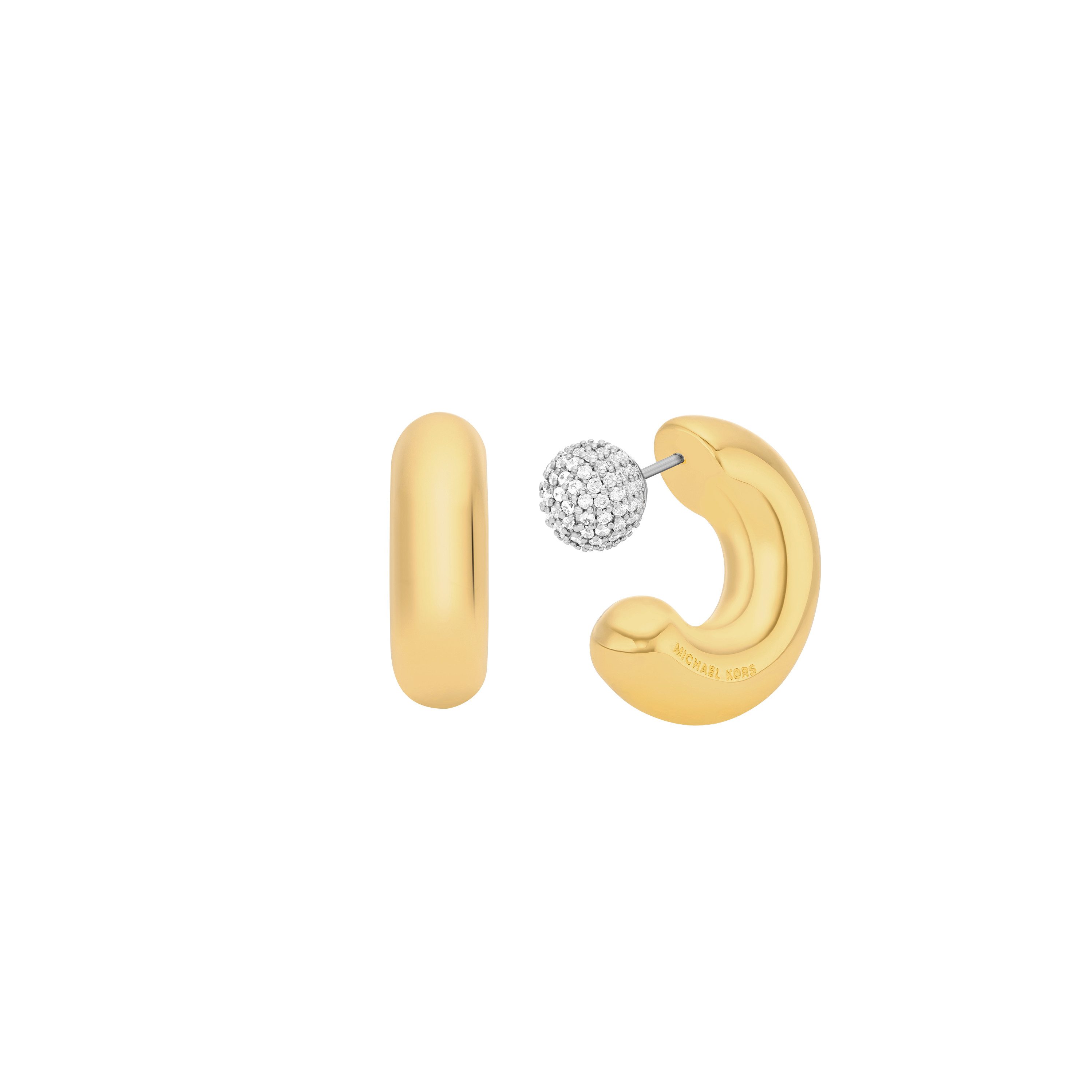 MICHAEL KORS Paar Creolen Schmuck Geschenk Metall Ohrringe PREMIUM, mit Zirkonia (synth)