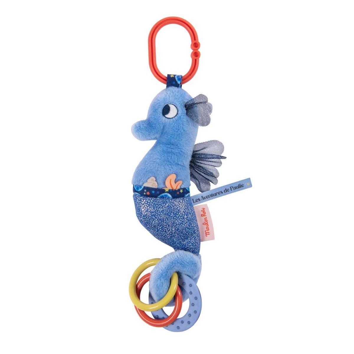 Greifspielzeug Spieltier Seepferdchen 32cm Greifling Beißring Activityspiel
