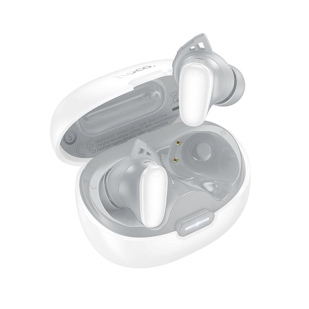hoco. HOCO EW203 TWS Bluetooth Kopfhörer kabellos In-Ear Weiß Bluetooth-Kopfhörer