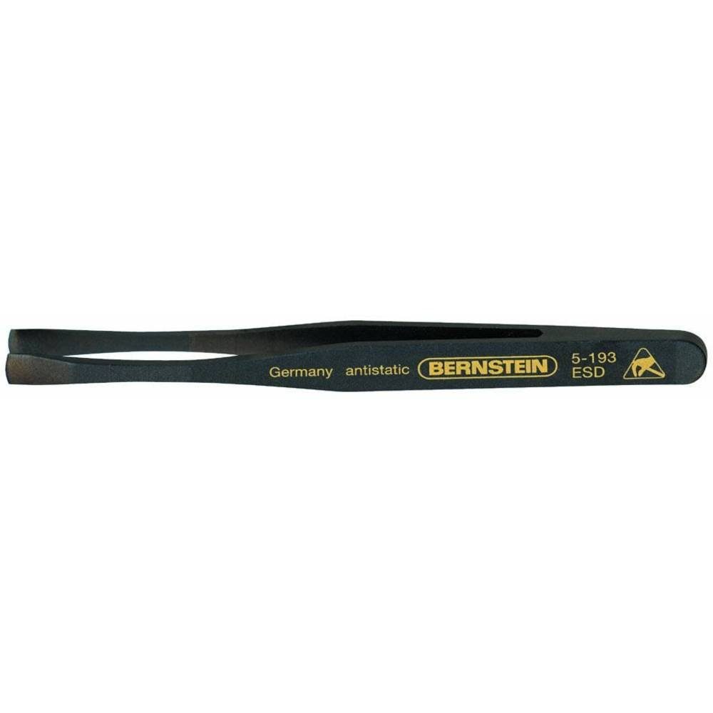 BERNSTEIN TOOLS FOR ELECTRONICS Pinzette Kunststoff-Pinzette gerade-flach-breite Spitzen 5-193