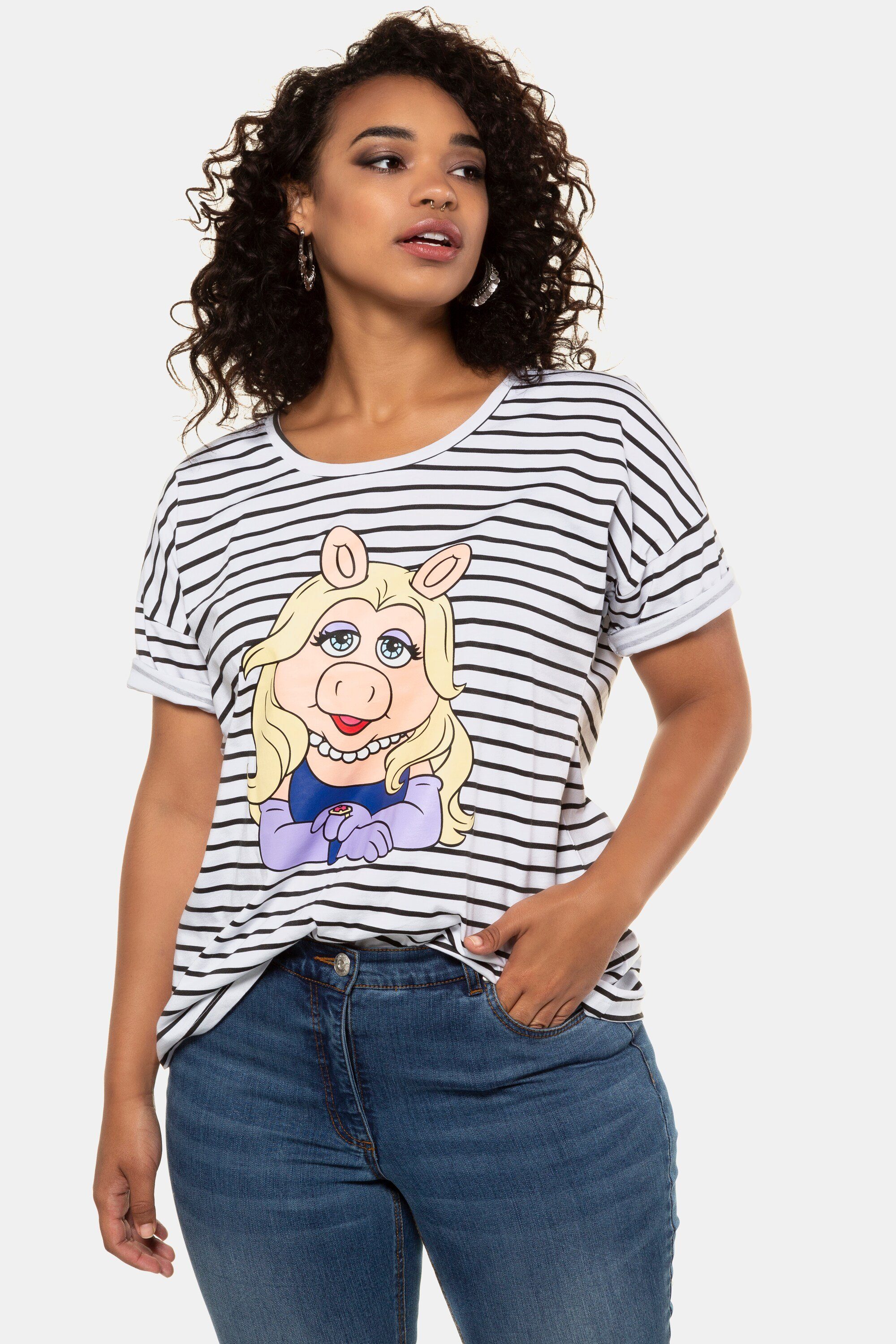 Studio Untold T-Shirt »Shirt Miss Piggy oversized geringelt Halbarm«