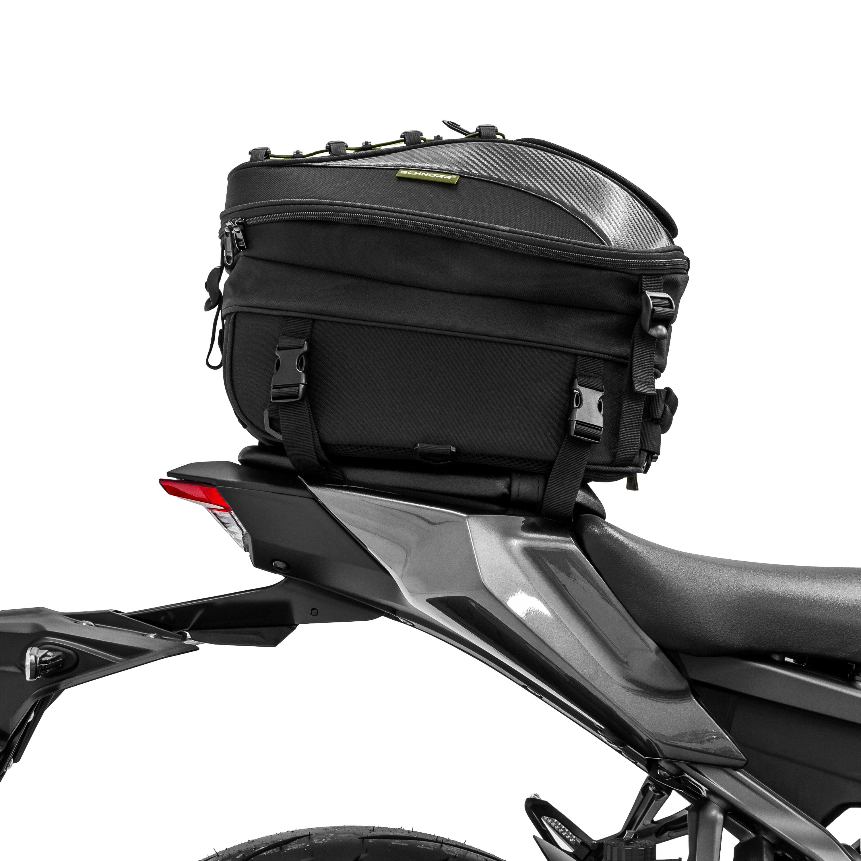 SCHNORR Rucksack Hecktasche Motorrad TB30 mit Tragegurten für Kawasaki Z 650