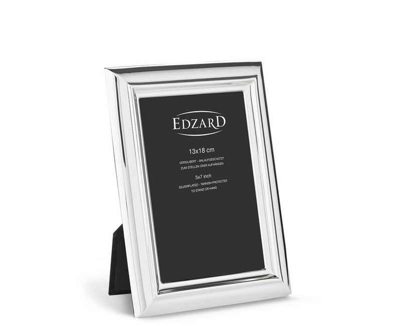 EDZARD Bilderrahmen Florenz, versilbert und anlaufgeschützt, für 13x18 cm Bilder - Fotorahmen