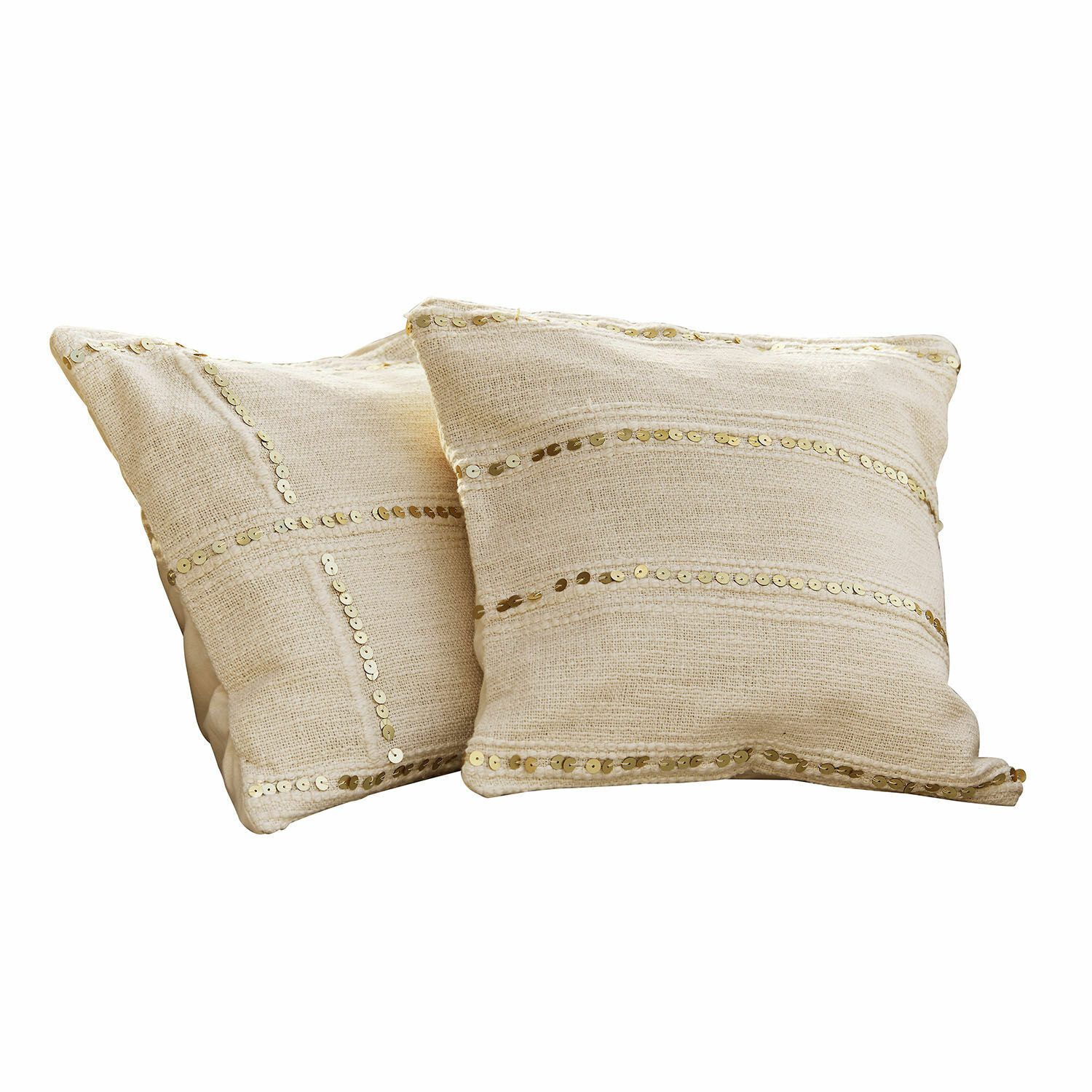 Kissenhülle Kissenhülle 2er Set Rousseline creme