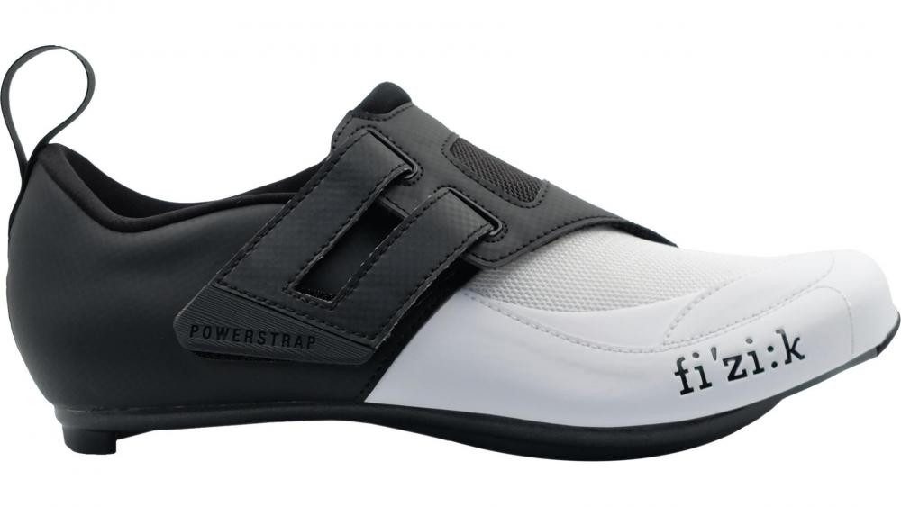 Fizik FIZIK Triathlonschuh Transiro Powerstrap R4 schwarz/weiß Gr. 46 Fahrradschuh