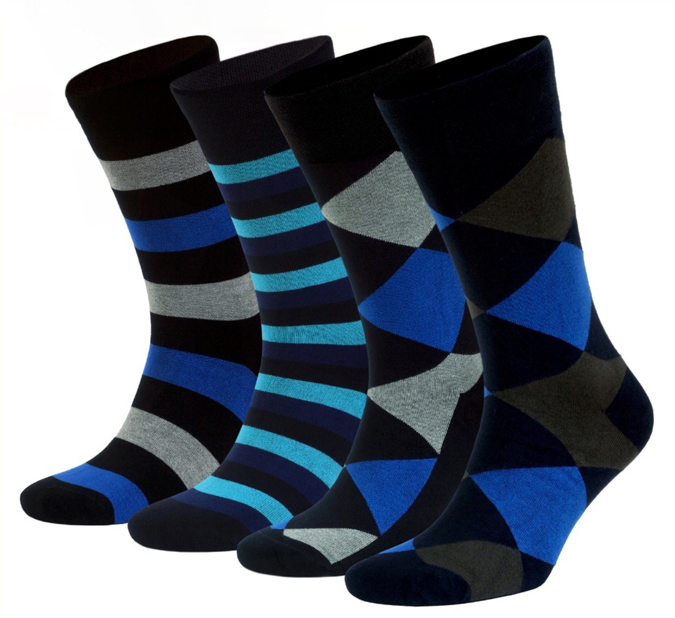 NoblesBox Komfortsocken Weich und Locker, Bunte Socken (Box, 4-Paar, 41-45 günstig online kaufen