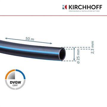 Kirchhoff HDPE-Rohr, Wasserleitung, Sprinklersystem 25 mm x 50 m