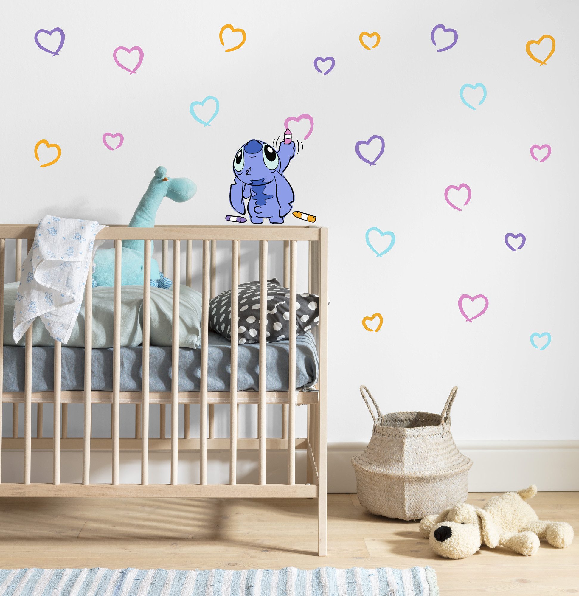 Komar Wandtattoo Stitch Artist - Größe 50 x 70 cm (22 St), Künstler: Komar, selbstklebend, Wandsticker, Kinderzimmer