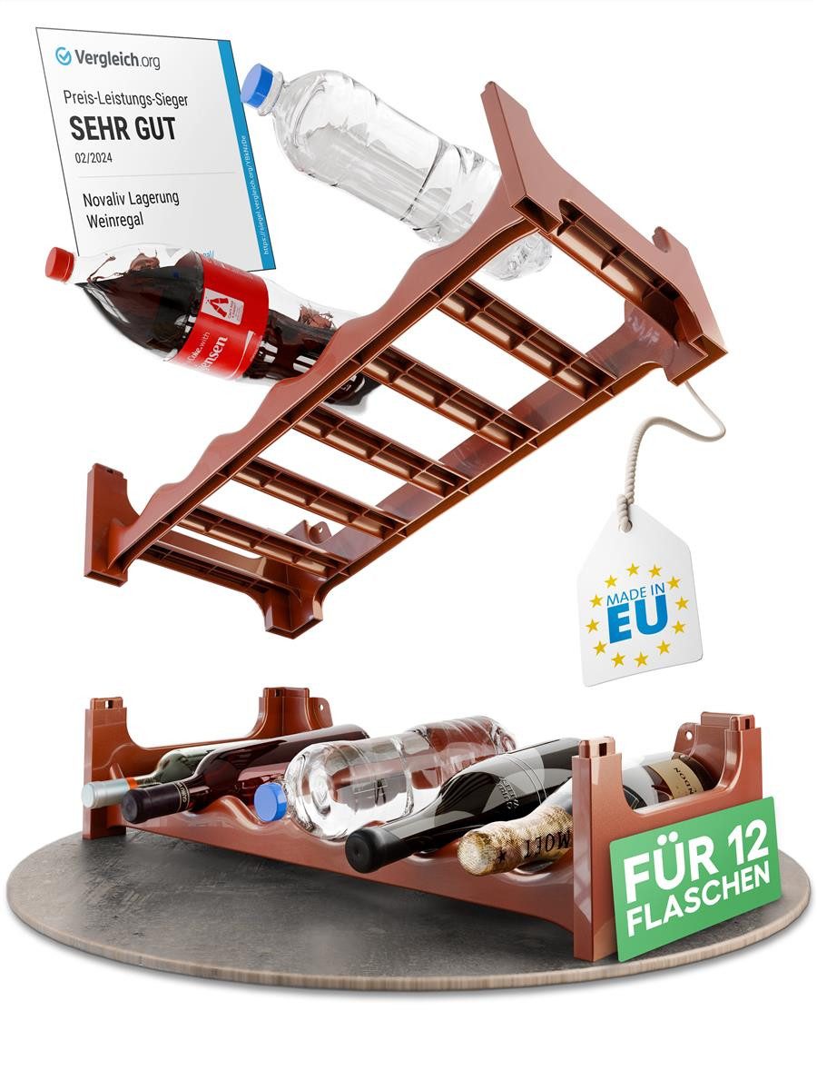 Novaliv Regal -, Spar-Set 2-tlg., Stapelbar,platzsparend, erweiterbar