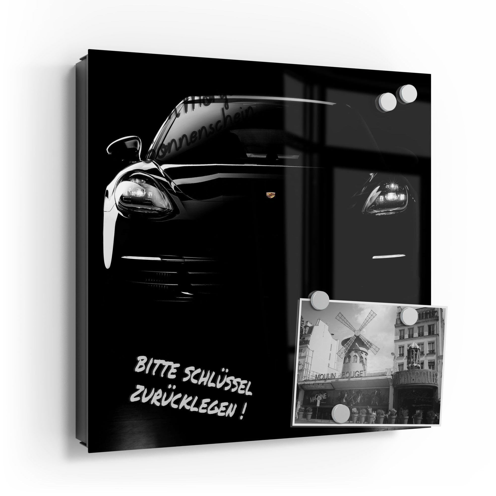 DEQORI Schlüsselkasten 'Porsche Panamera Front', Glas Schlüsselbox modern m günstig online kaufen