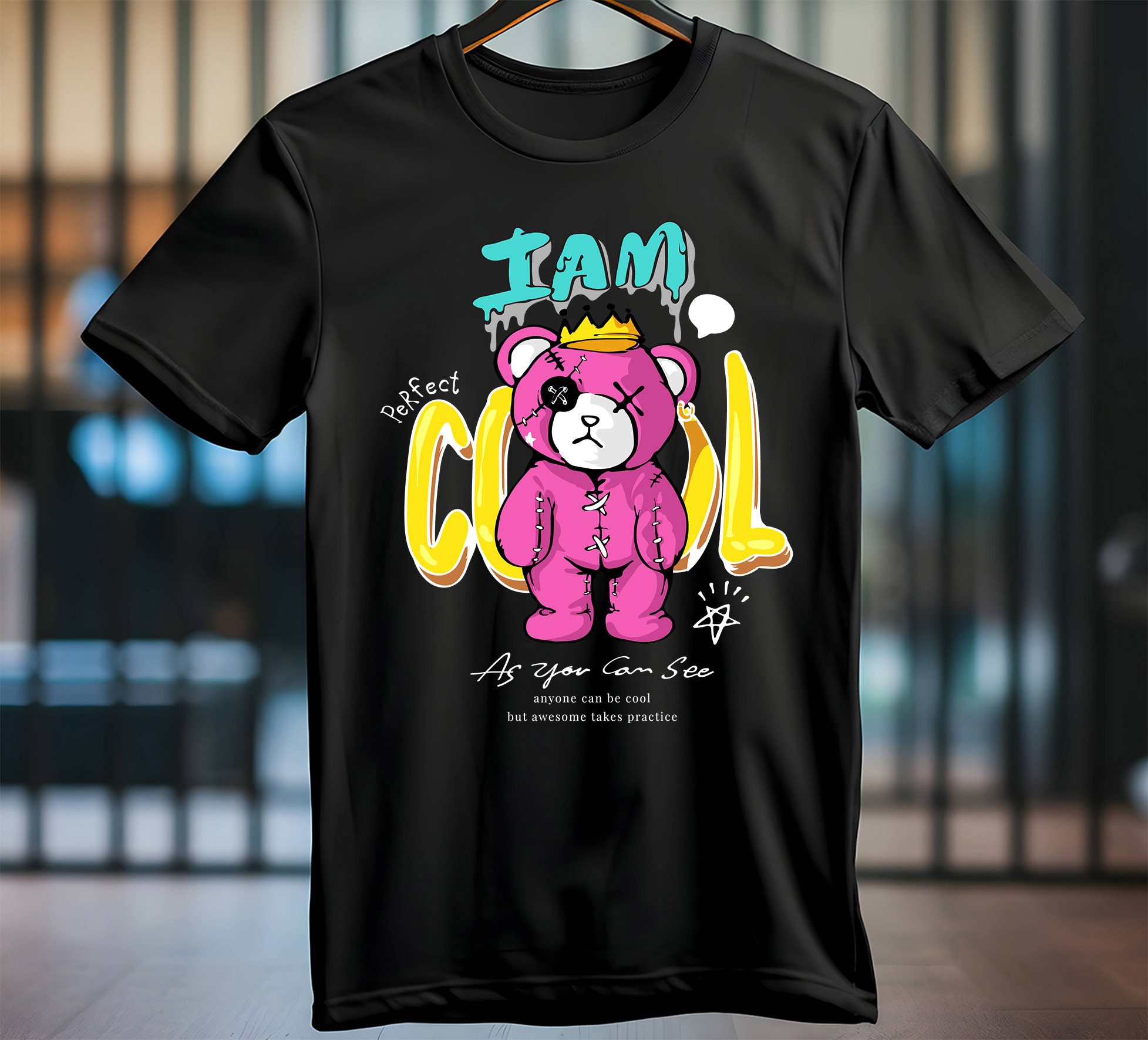 Banco Kurzarmshirt Herren Teddy Outdoor Streetwear Sommershirt Rundhals in günstig online kaufen