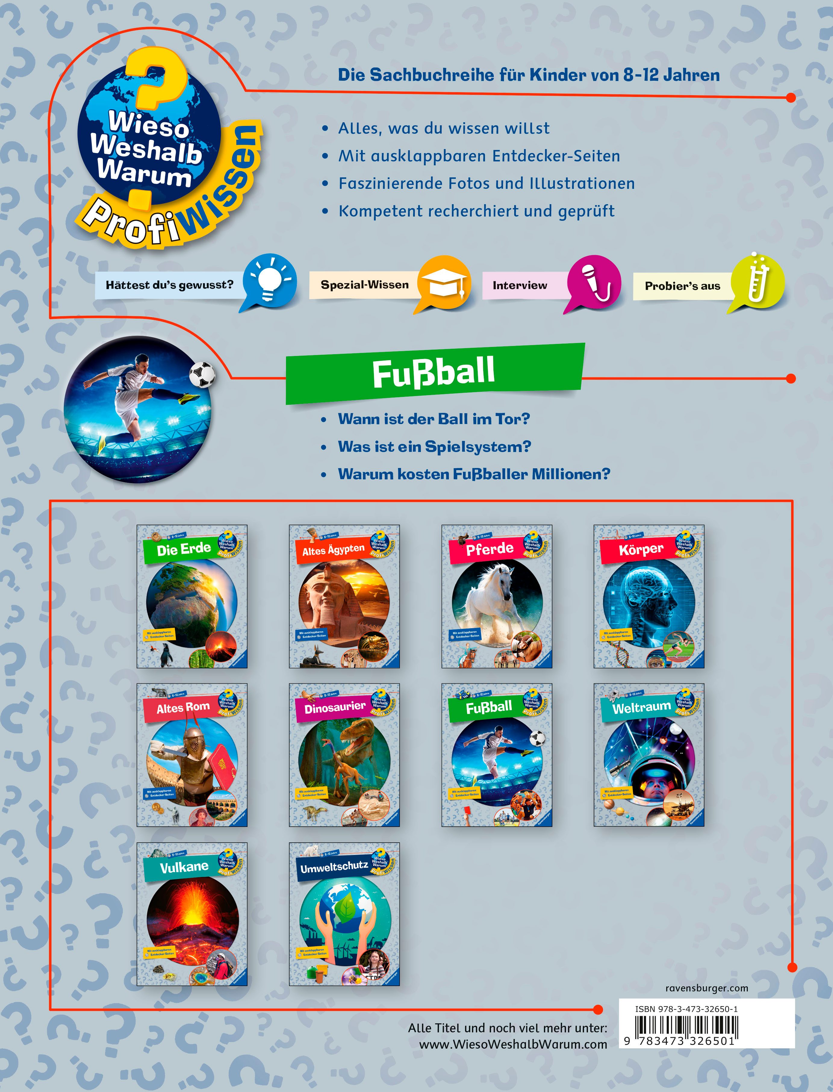 Ravensburger Kinderbuch Wieso? Weshalb? Warum?, ProfiWissen, Band 15 Fußball