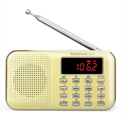 Retekess PR11 Tragbares Radio FM AM Digitales Tuning-Radio klein UKW-Radio (FM,AM)