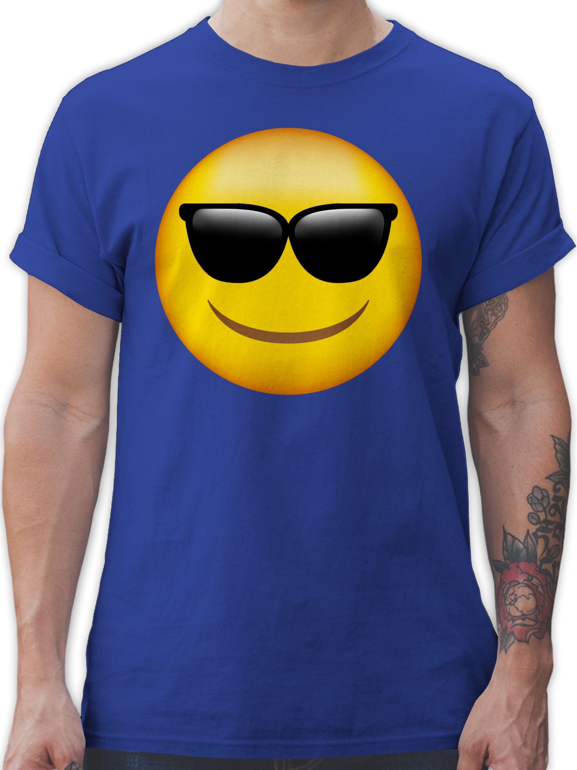 Shirtracer T-Shirt »Emoticon Sonnenbrille - Cartoon Manga Anime - Herren  Premium T-Shirt« Comic Shirt online kaufen | OTTO