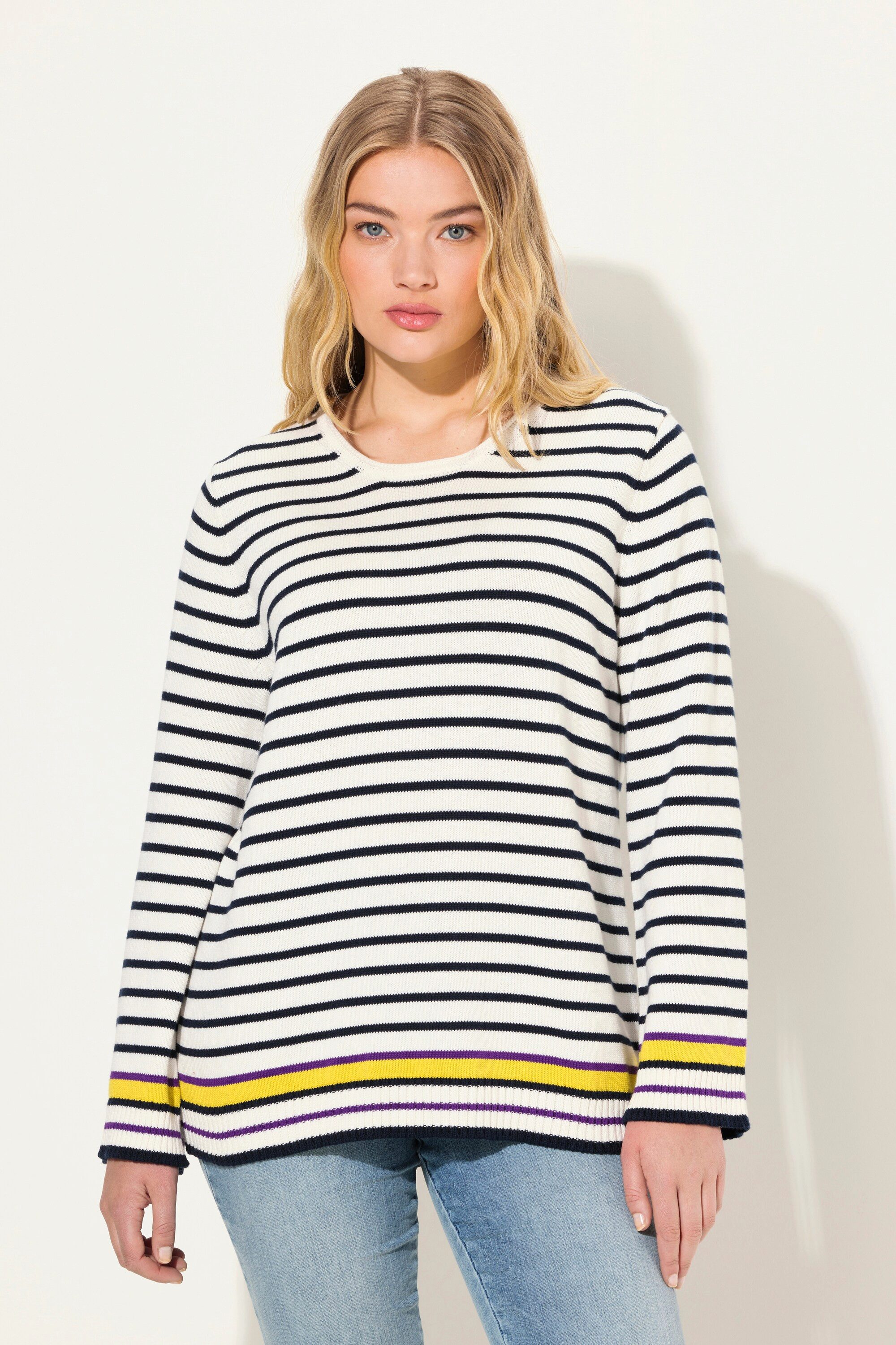 Laurasøn Вязаные свитера Ringel Srrickpullover Rundhals Langarm