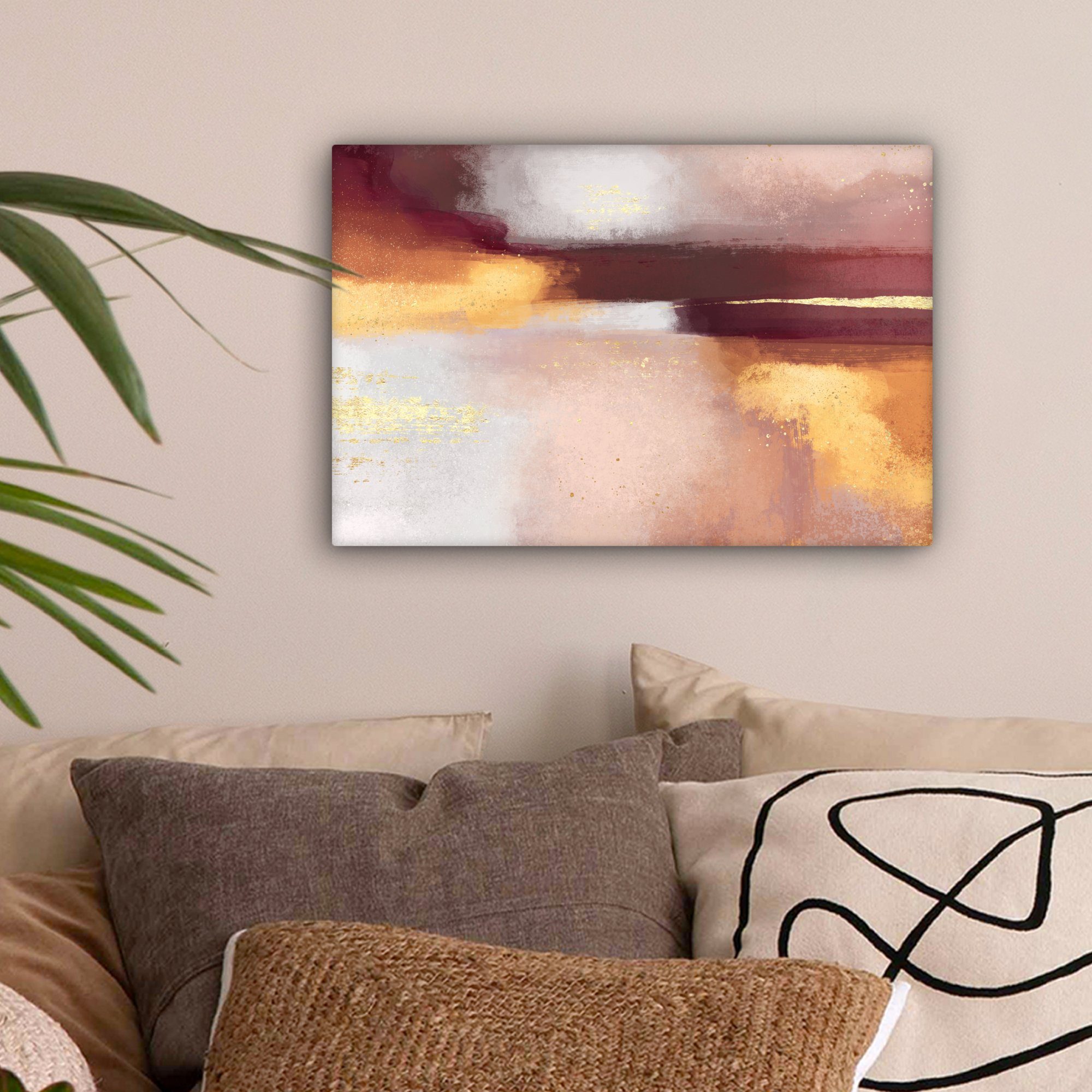 OneMillionCanvasses® Leinwandbild Malen - Abstrakt - günstig online kaufen
