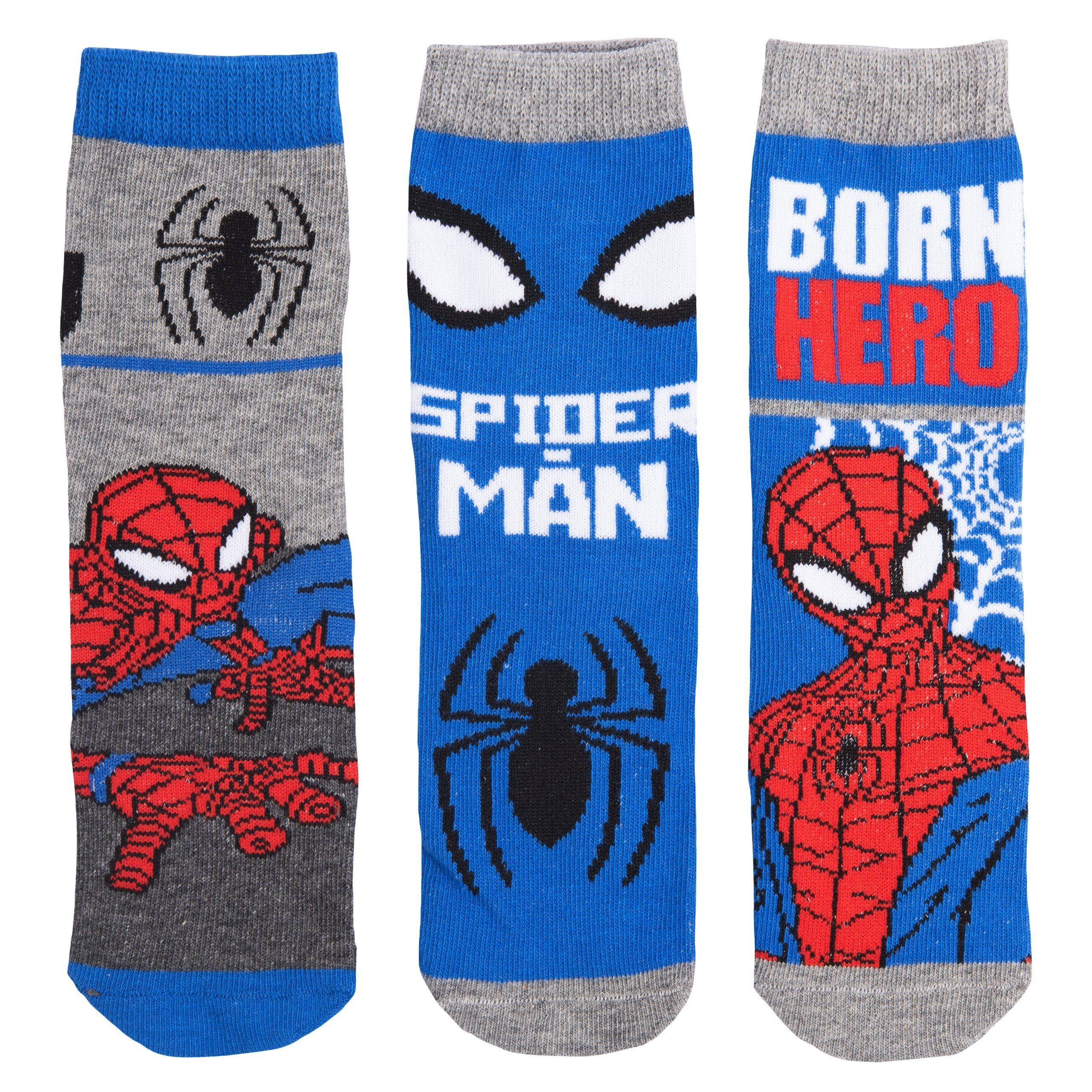 United Labels® Socken Marvel Spiderman Socken Jungen Pack) (3er für