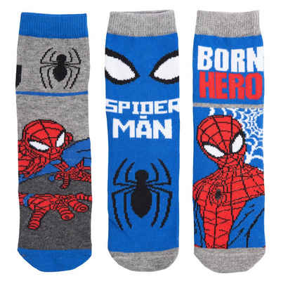 United Labels® Socken Marvel Spiderman Socken für Jungen (3er Pack)