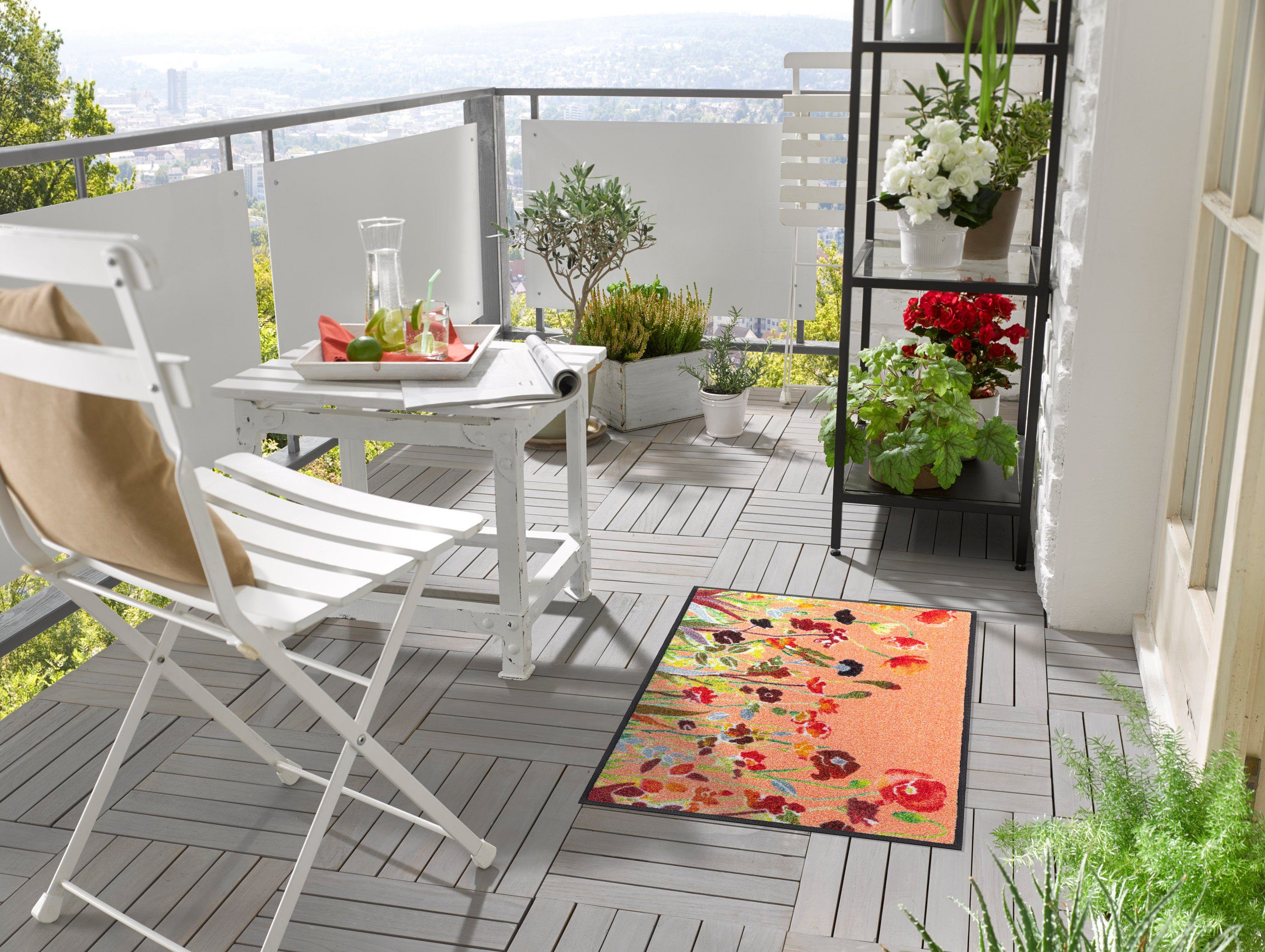 wash+dry by Kleen-Tex Fußmatte Wildflowers, rechteckig, günstig online kaufen
