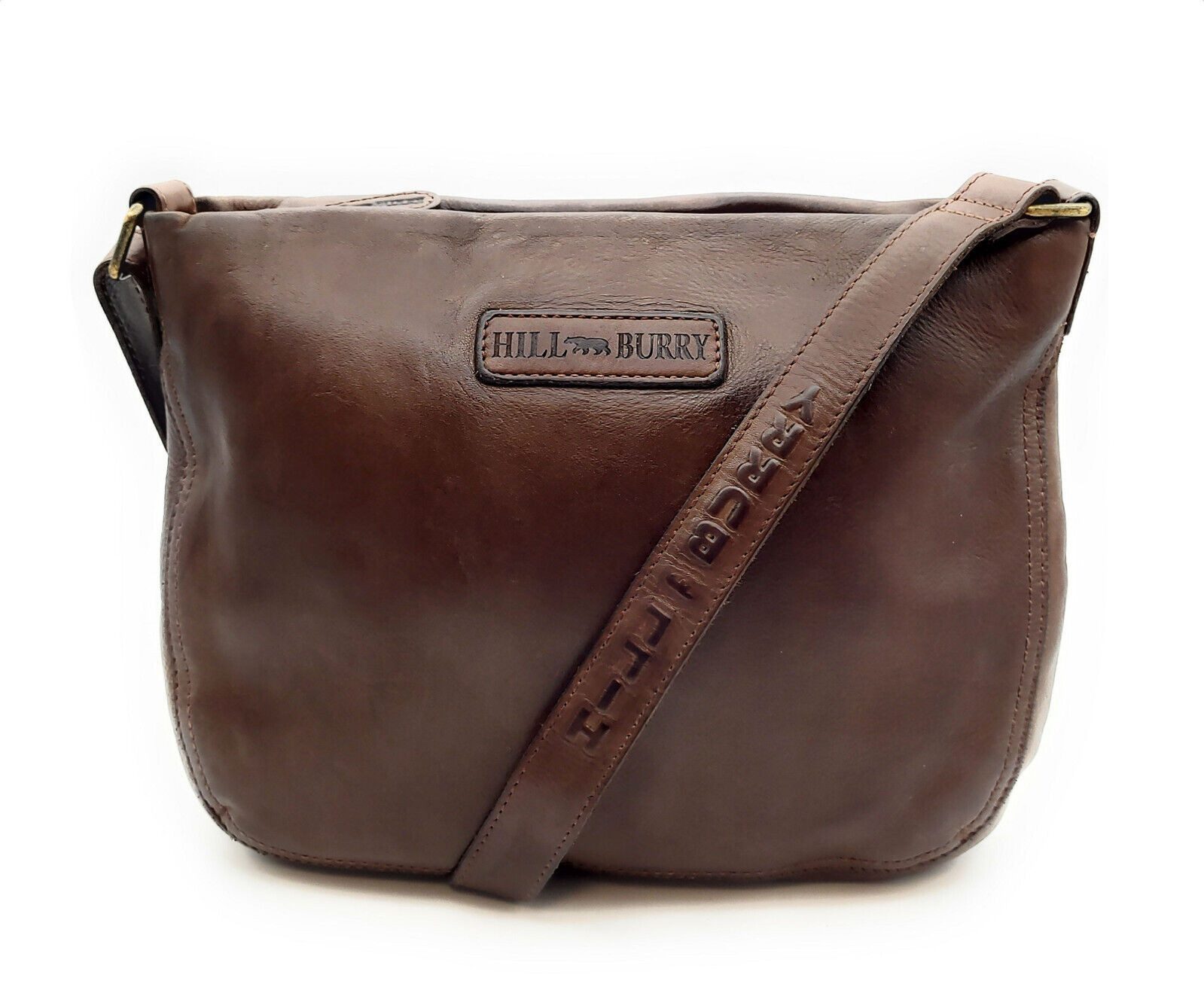 Hill Burry Schultertasche echt Leder Damen Handtasche aus edlem Waschleder