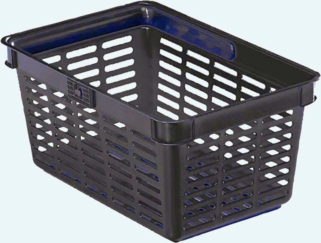 DURABLE Einkaufskorb Durable Einkaufskorb 19l sw stapelbar SHOPPING BASKET 19 Tragegriff