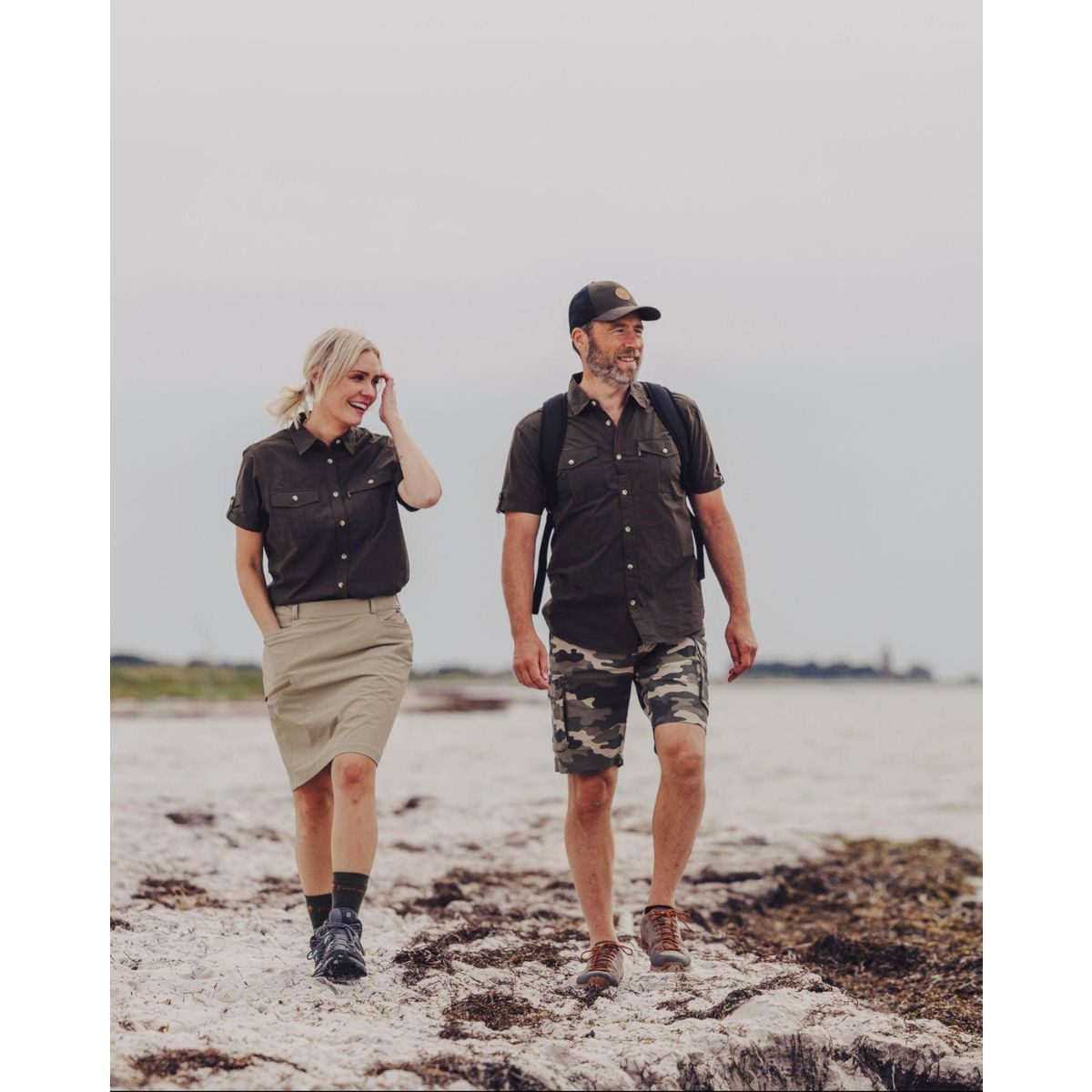 Pinewood Shorts Värnamo/Serengeti Shorts Elastische Herrenshorts für Wanderungen, aus Wolle, mit zahlreichen