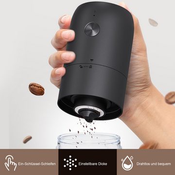 TWSOUL Kaffeemühle elektrische Kaffeemühle,Vollautomatische Kaffeemühle, Keramische kryogene Bodenbewegung, Keramik-Schleifwerk, Stromausfall bei Induktion,