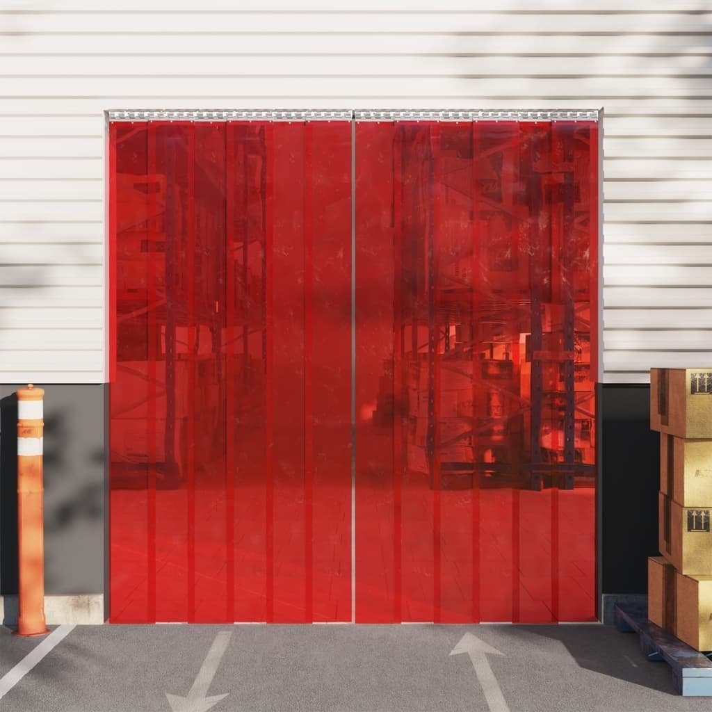 Vorhang Türvorhang Rot m furnicato, PVC, 10 St) (1 200x1,6 mm