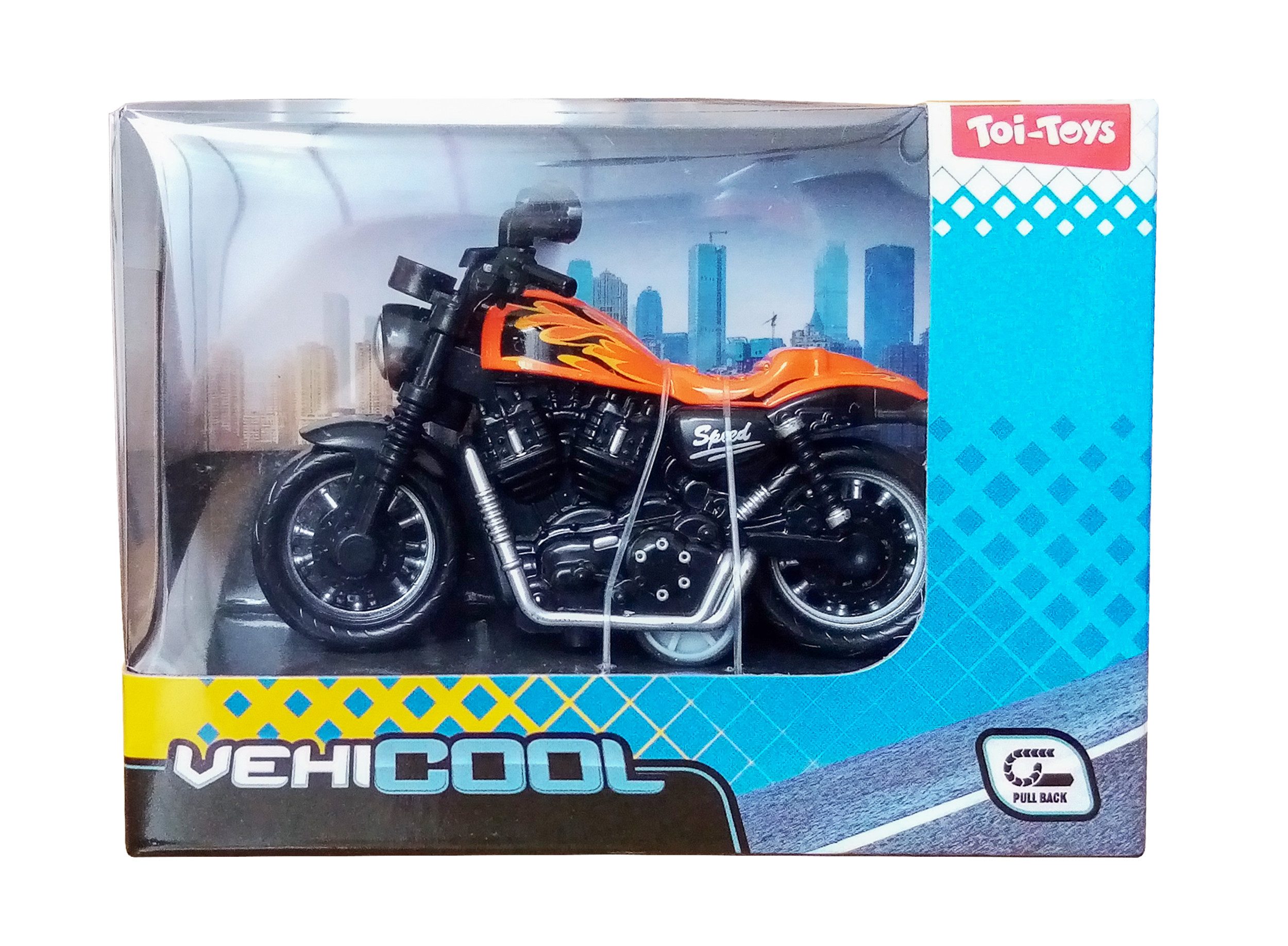 Toi-Toys Spielzeug-Motorrad MOTORRAD Chopper mit Rückzug 9cm Modell Motorcy günstig online kaufen