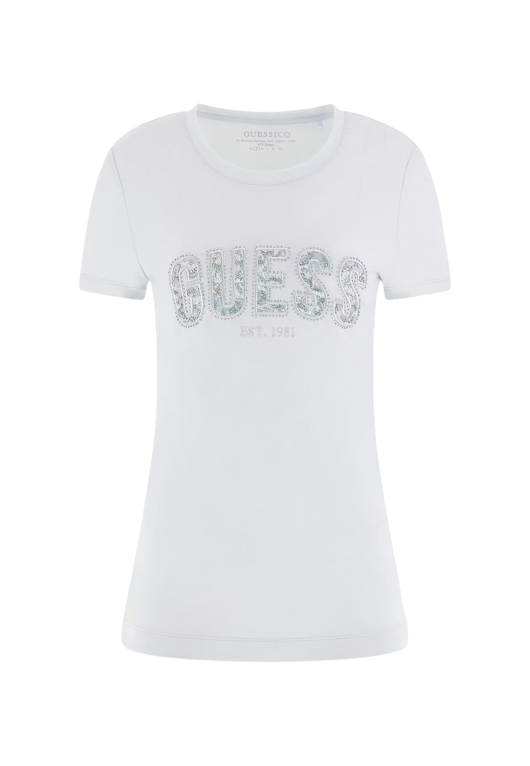 Guess T-Shirt T-Shirt LOGO LACE Kurzarmshirt günstig online kaufen