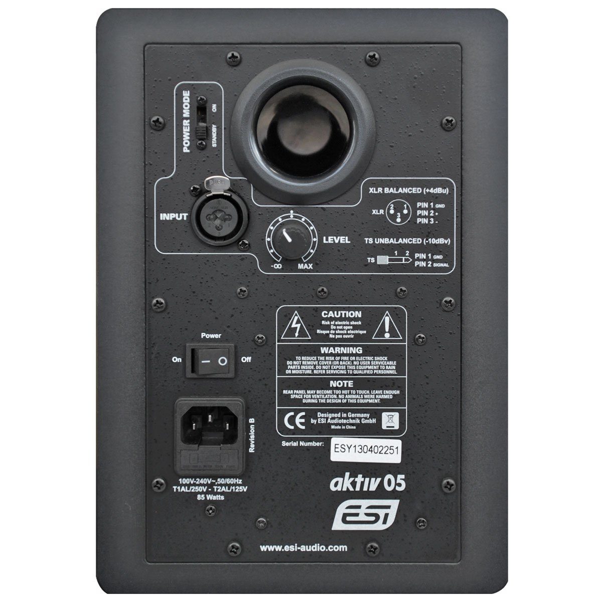 + ESI Home ESI 05 Aktiv -Audiotechnik 1 Klinkenkabel Paar Speaker Monitor-Boxen