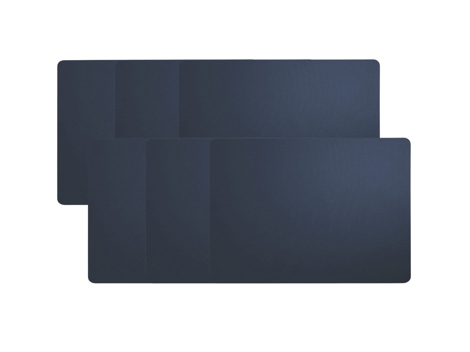 ASA SELECTION Platzset Tischset Lederoptik navy 46x33cm Set6