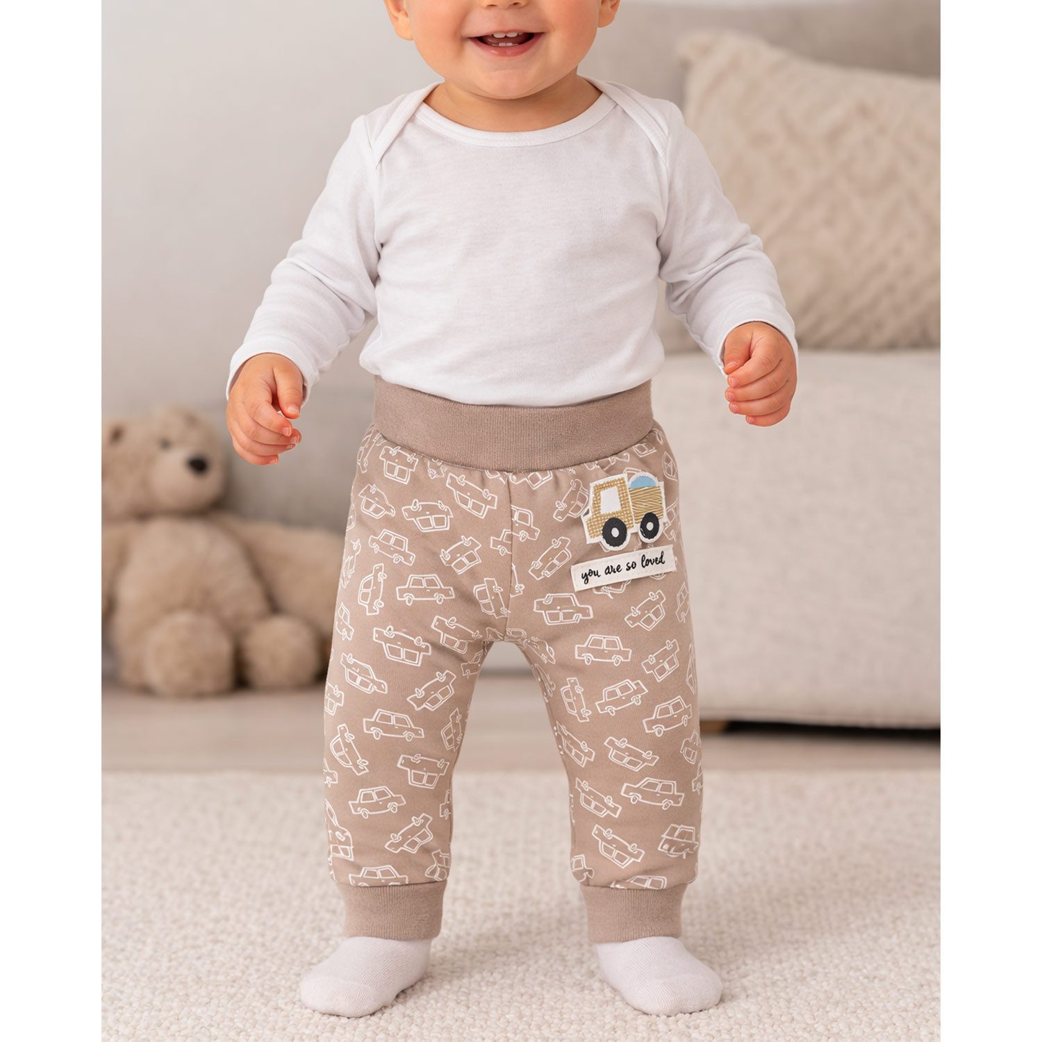 BONDI Trachtenlederhose Legging 'Autoallover' 93990, Cappuccino