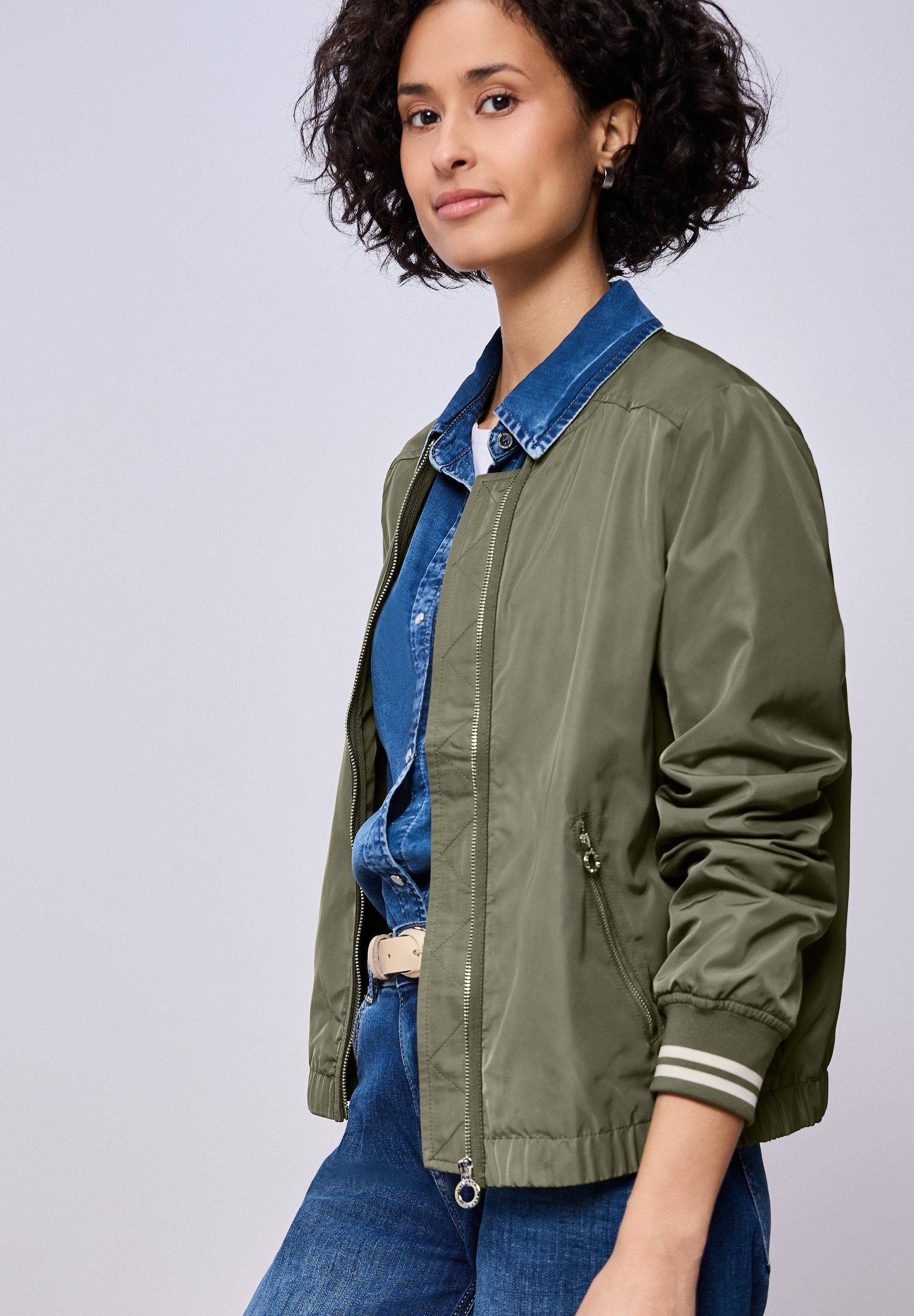 STREET ONE Blouson mit College-Style Details