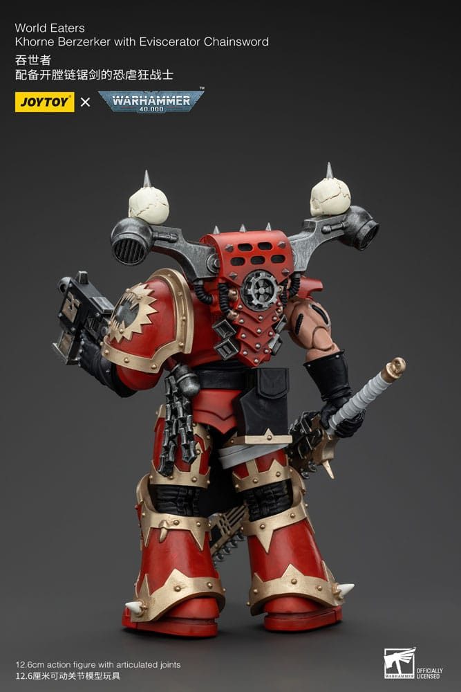 Joy Toy Actionfigur 1/18 World Eaters Khorne Berzerker with Eviscerator Chainsword