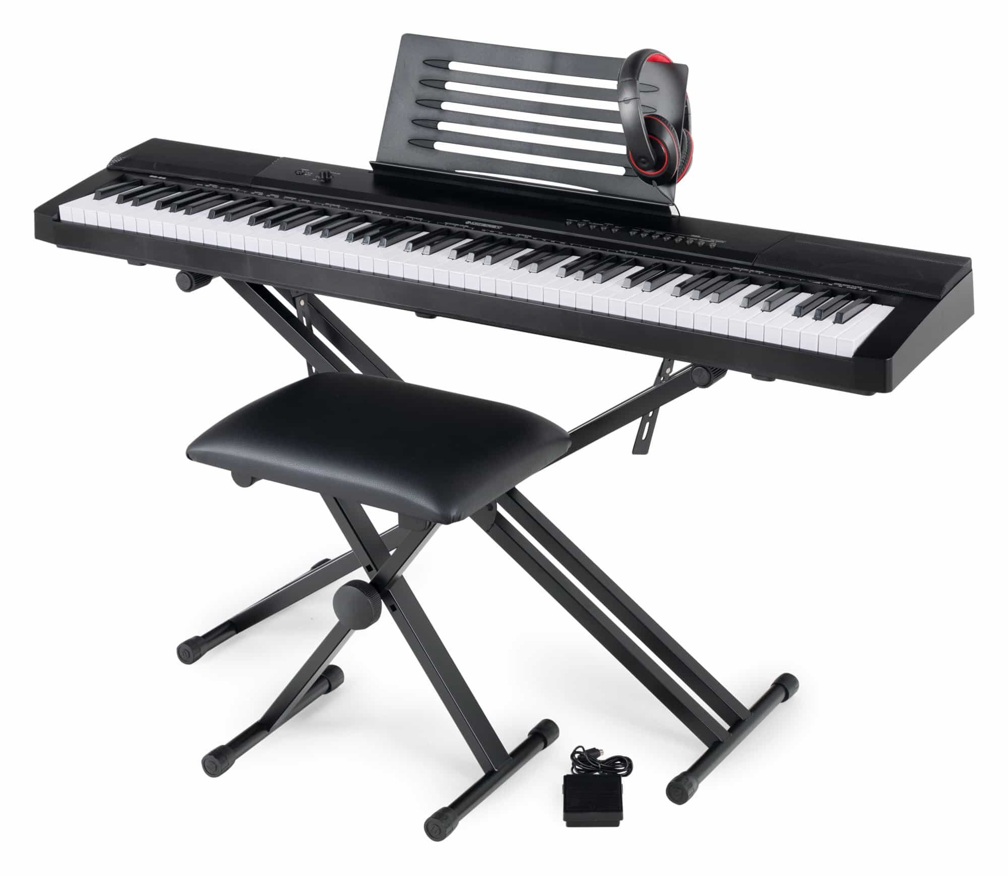 Home-Keyboard SK-88 - 88 Tasten Einsteiger-Keyboard in Stagepiano-Optik