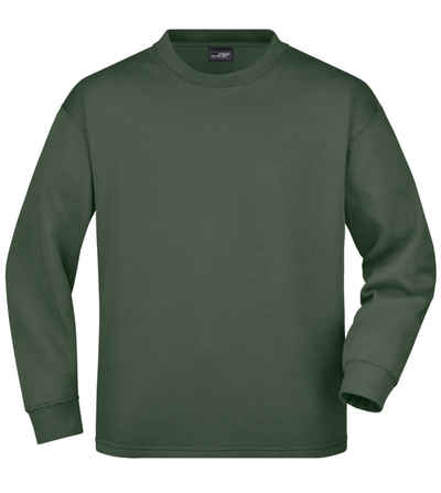 James & Nicholson Sweatshirt Klassisches Sweatshirt mit Rundhalsausschnitt JN199