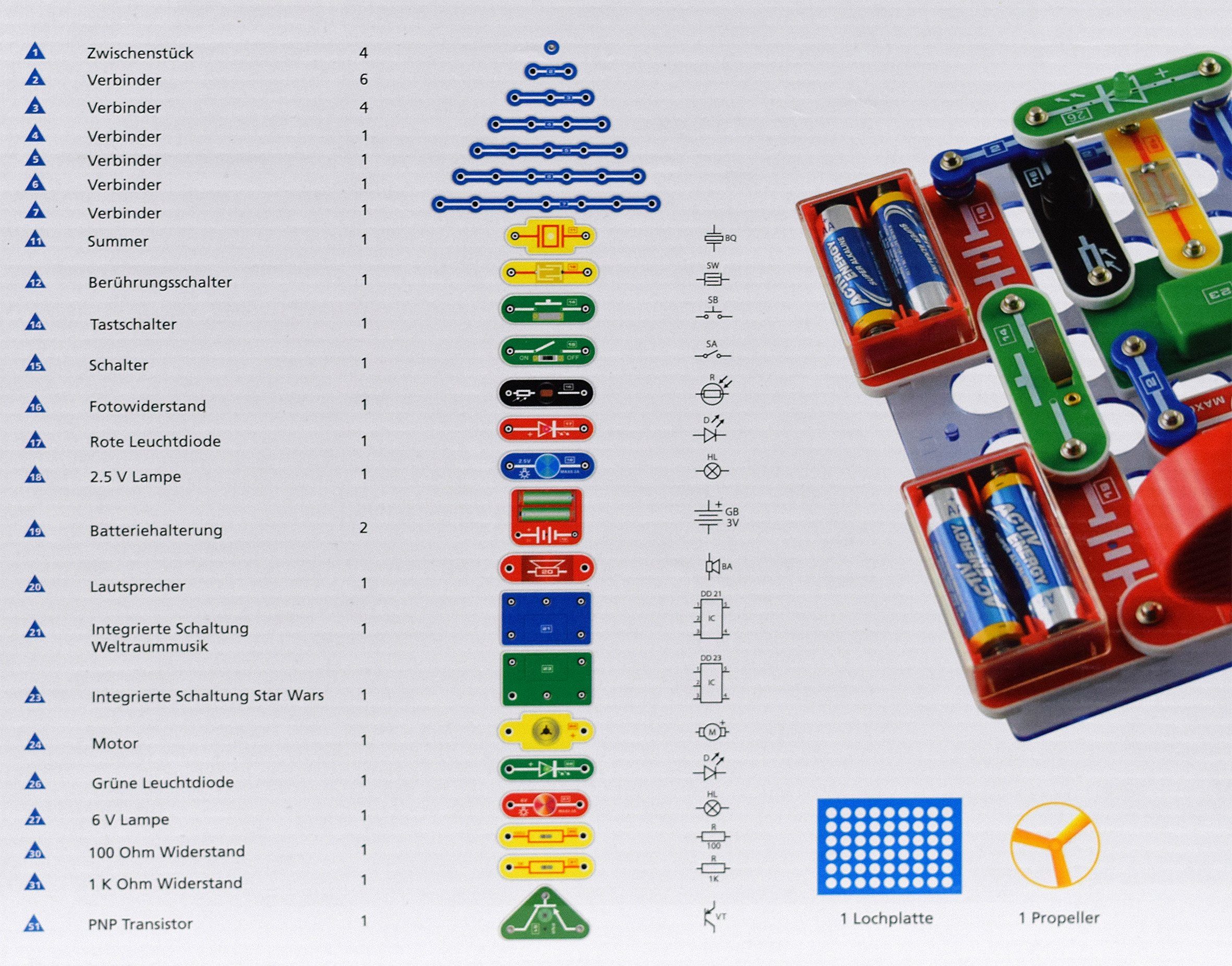 CHiLA Lernspielzeug Elektronik Experimentierset (einzeln, 1-St)