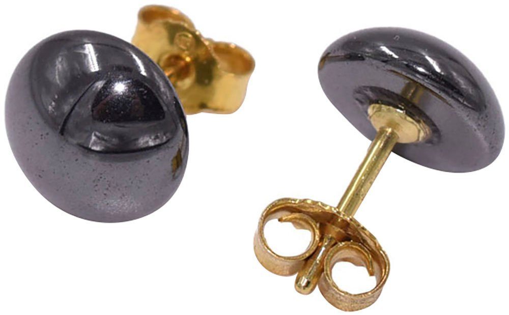 Firetti Ohrstecker-Set Multipack Schmuck Geschenk Silber 925 Ohrschmuck Ohrringe (Set, 8-tlg), Made in Germany - mit Hämatit, Jade, Chalcedon