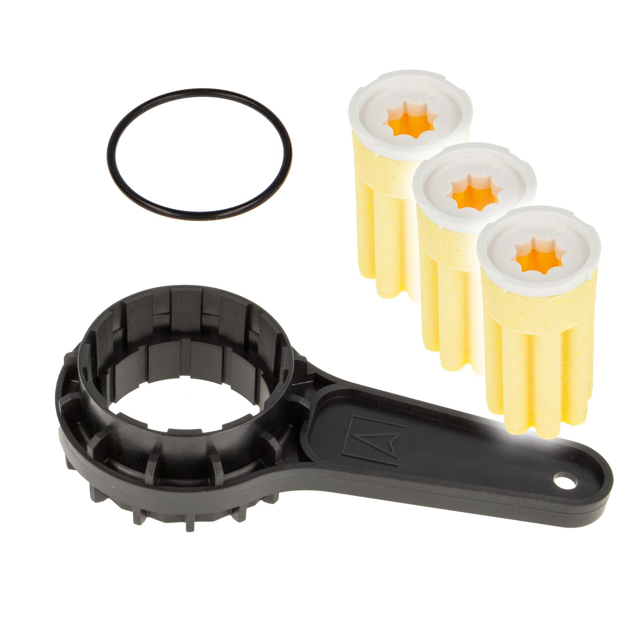 tecuro Sicherheitsgruppe Ölfilterschlüssel für Heizölfilter inkl. Siku-Filtereinsatz 50-70 my