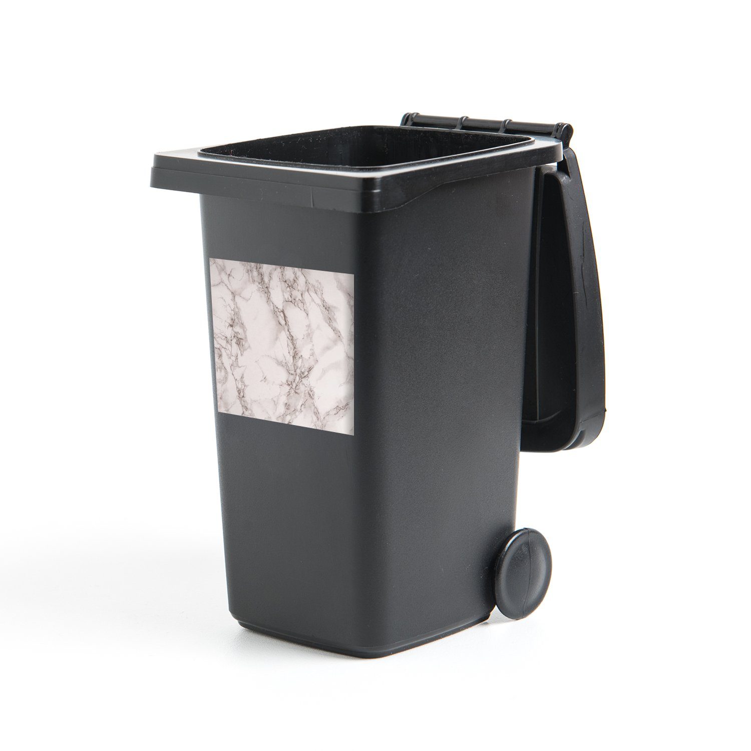 MuchoWow Wandsticker Luxus - Marmor - Design (1 St), Mülleimer-aufkleber, Mülltonne, Sticker, Container, Abfalbehälter