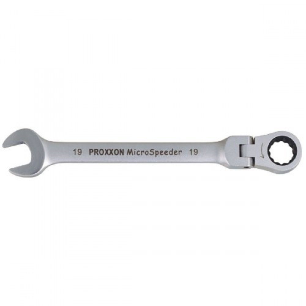 PROXXON INDUSTRIAL Ratschenringschlüssel Proxxon MicroSpeeder mit Gelenk, 19 mm, 23056