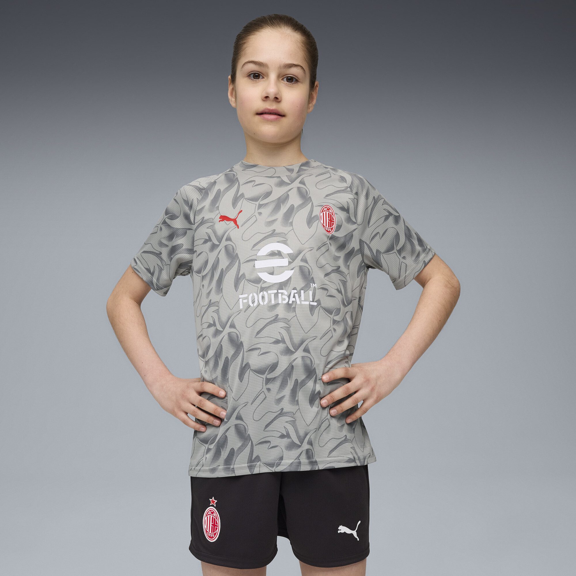 PUMA Trainingsshirt AC Milan Aufwärmtrikot Jugendliche